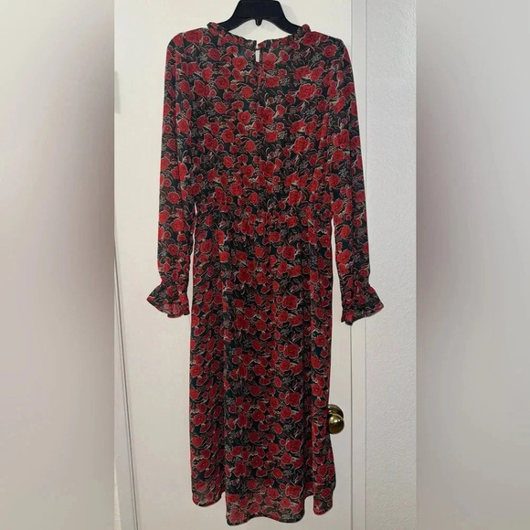 HAYDEN FLORAL PRARIE MAXI DRESS SIZE LARGE - Picture 8 of 9